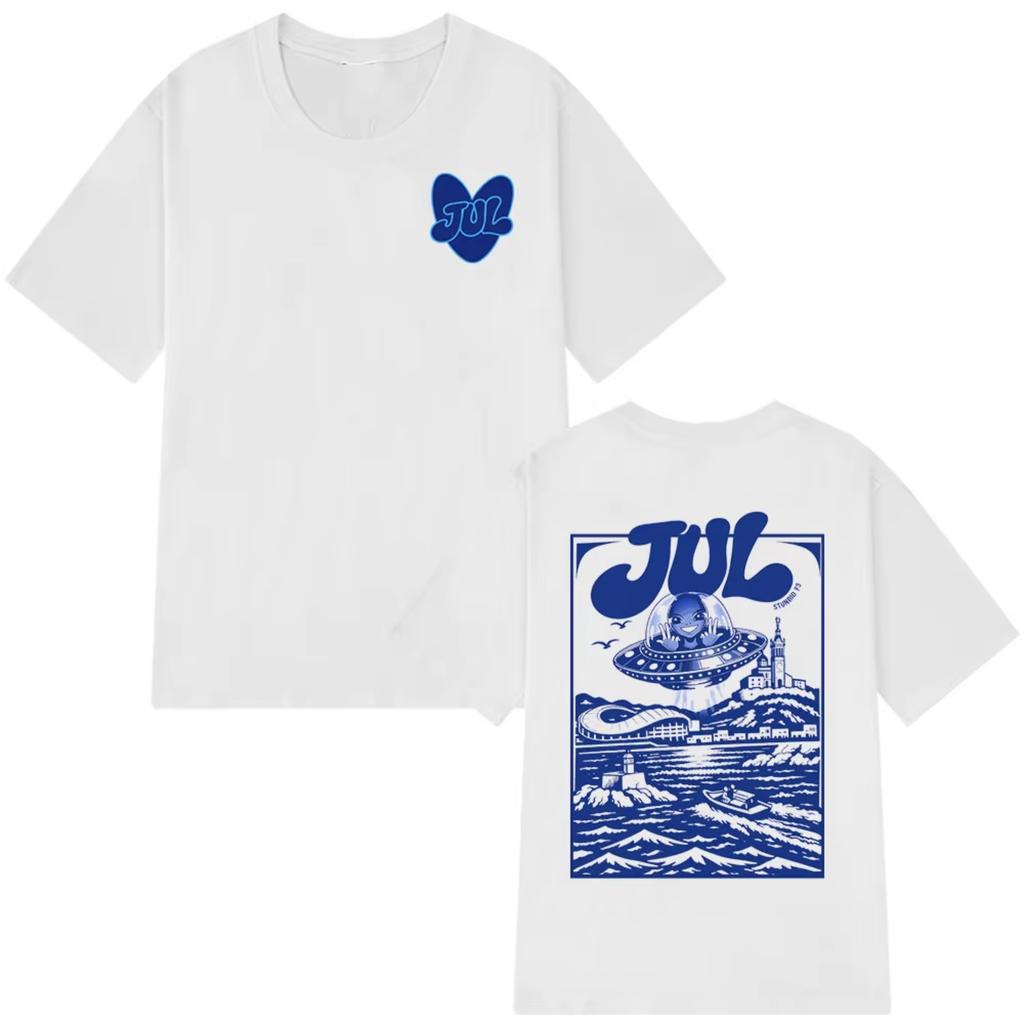 Rapper Jul Graphic Tshirt Unisexs Women Clothing Fashion Hip Hop Y2k Top Casual Cotton Short Sleeve Oversized Tshirts Streetwear