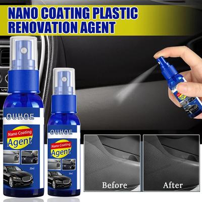 Auto Kunststoffauffrischer Politur Back To Black Wiederherstellen Reparieren Hydrophobe Karosseriepolitur Auto Keramik Schnellbeschichtungsspray Autopflege