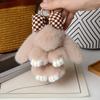Bag Pendant Fashion Pluff Bunny Keychain Fluffy Cute Play Dead Rabbit Doll Smooth Lovely Rabbit Fur Keychain Women