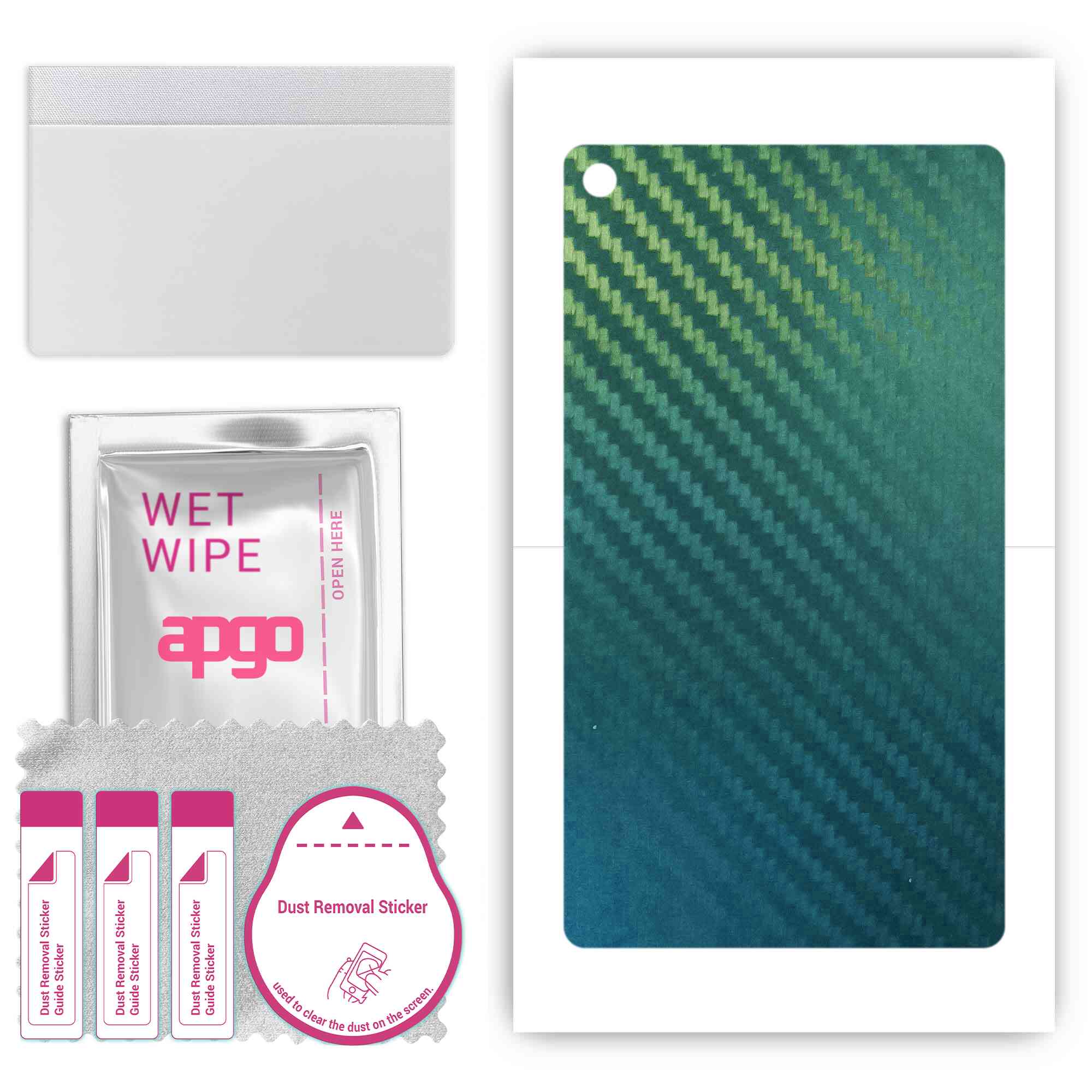 

apgo Protective Skin Sticker for the back compatible with Huawei MediaPad M5 10, Wrap Film, Foil, Vinyl - Pattern Carbon Chameleon CAKA1