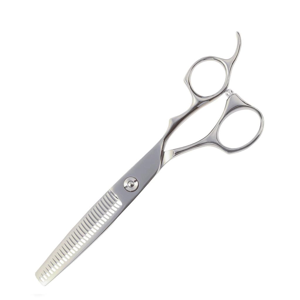 DEEDS Forged Finish Professional Thinning Scissors with Modified Offset Handle 30 Thinning Japanese Scissors Hairdressers and Barbers (6.0 inches,