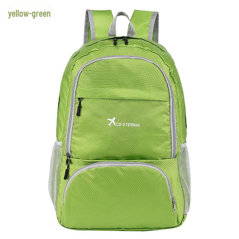 

Сверхлегкий водонепроницаемый складной рюкзак - дорожная и походная наплечная сумка для мужчин и женщин яблочный зеленый