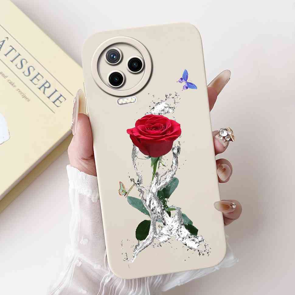 For Infinix Note 12 Pro 4G X676B 6.7" Case Colorful Flower Butterfly Soft Silicone Cover For Infinix Note12 2023 Bumper Casing