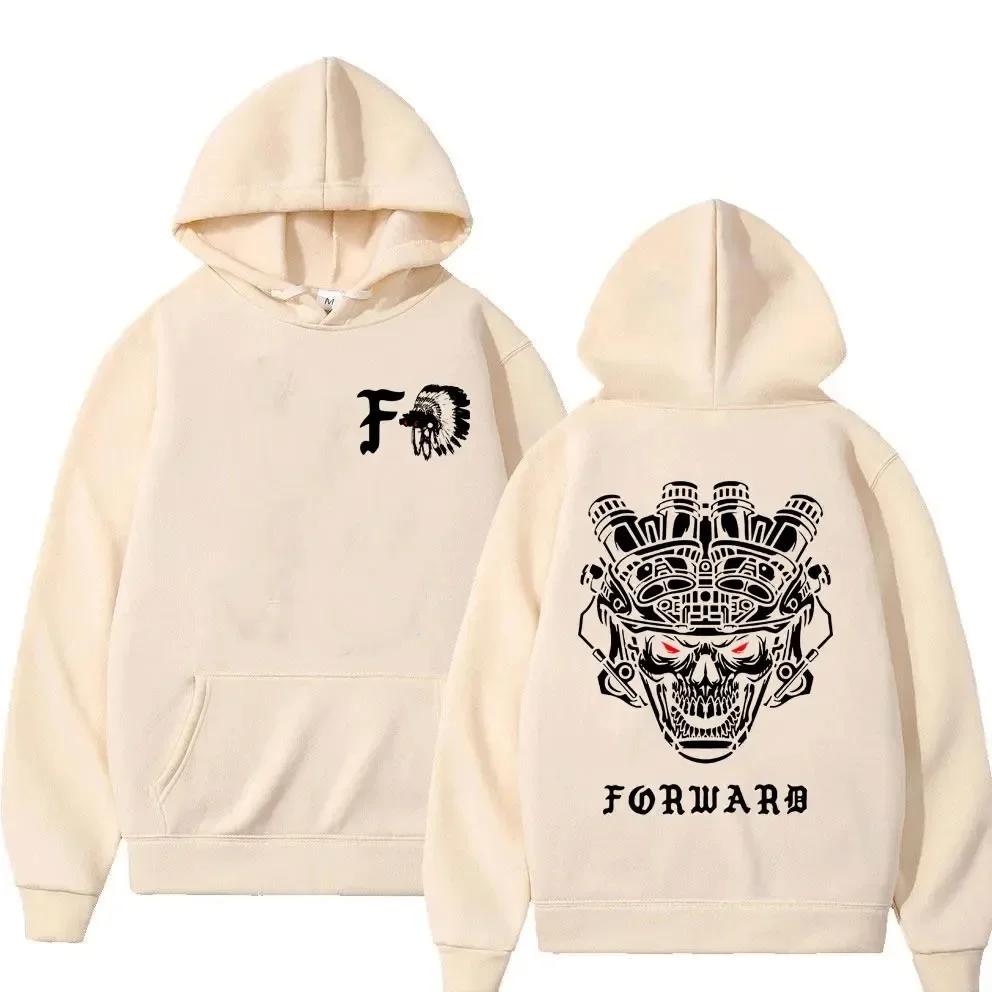 2025 Neu Forward Observations Group Schädel Doppelseitiger Druck Hoodie Herrenmode Pullover Männer Frauen Vintage Lässige Hoodies