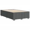 Bed Frame without Mattress Dark Grey 120x200 cm Fabric