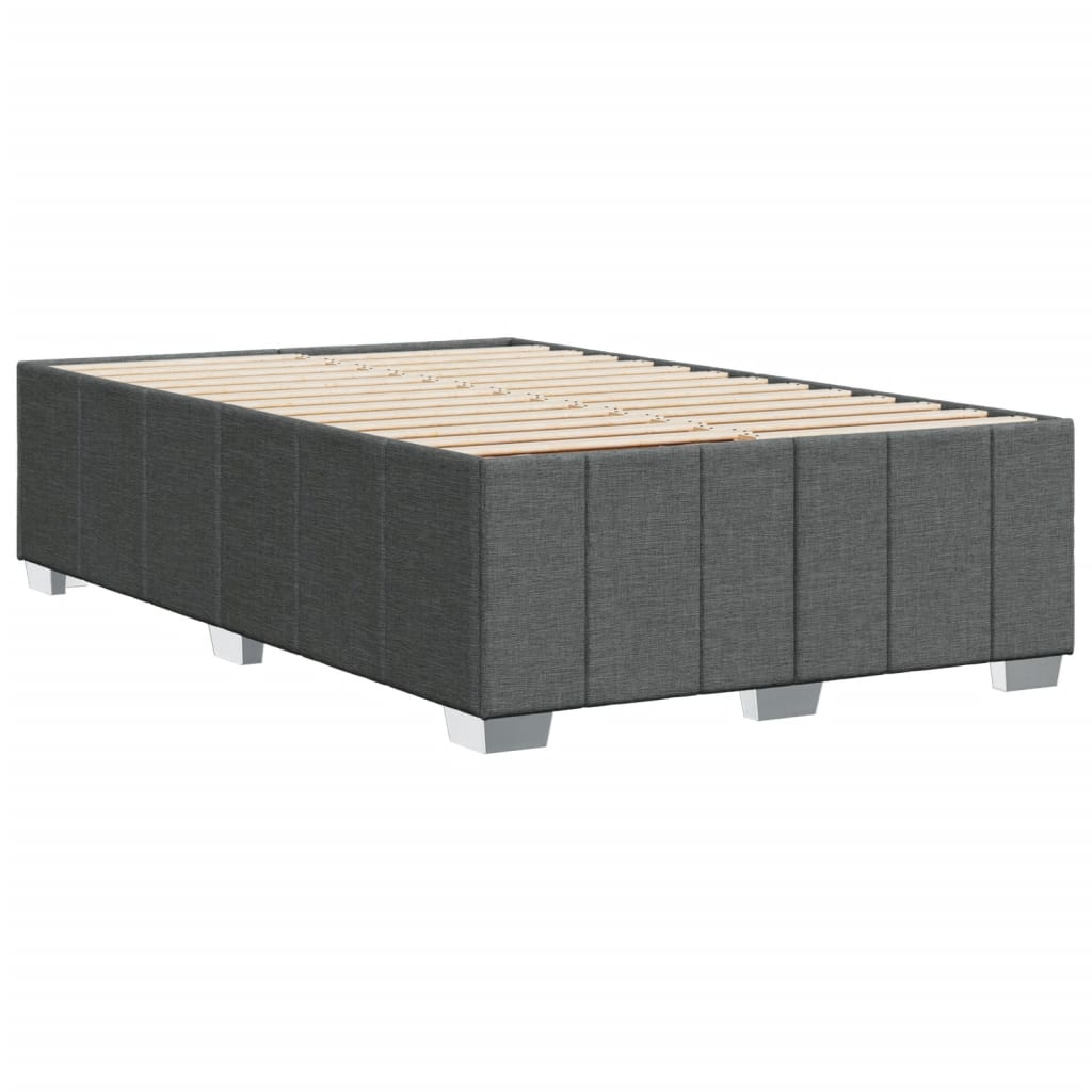 Bed Frame without Mattress Dark Grey 120x200 cm Fabric