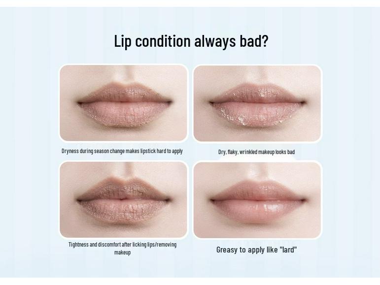 Runpei Hydrating Lipstick: Anti-Cracking Plant Extract Duo with Self-Deprecating Bear Design - Special Care Gift Edition.