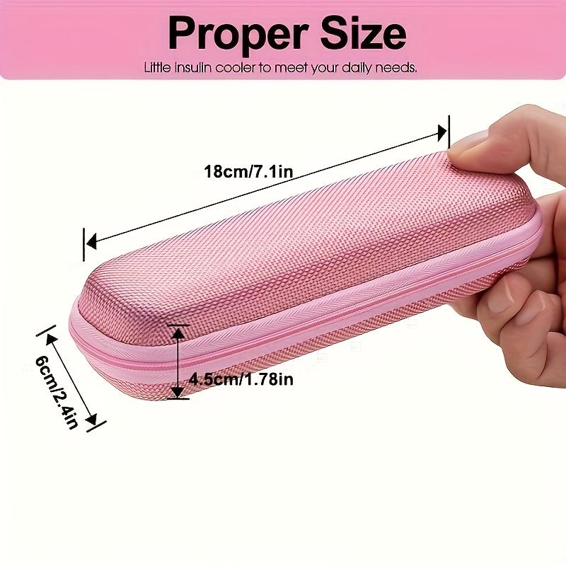 Insulin Refrigerated Travel Case, Portable Insulin Travel Case, 2-4 Hour Refrigeration, Comes with 1 65g Reusable Ice Pack