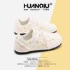 Global Board Shoes Women's XHQ-G657 New Summer Breathable Versatile Little White Shoes Retro Casual Soft-soled German Training Shoes