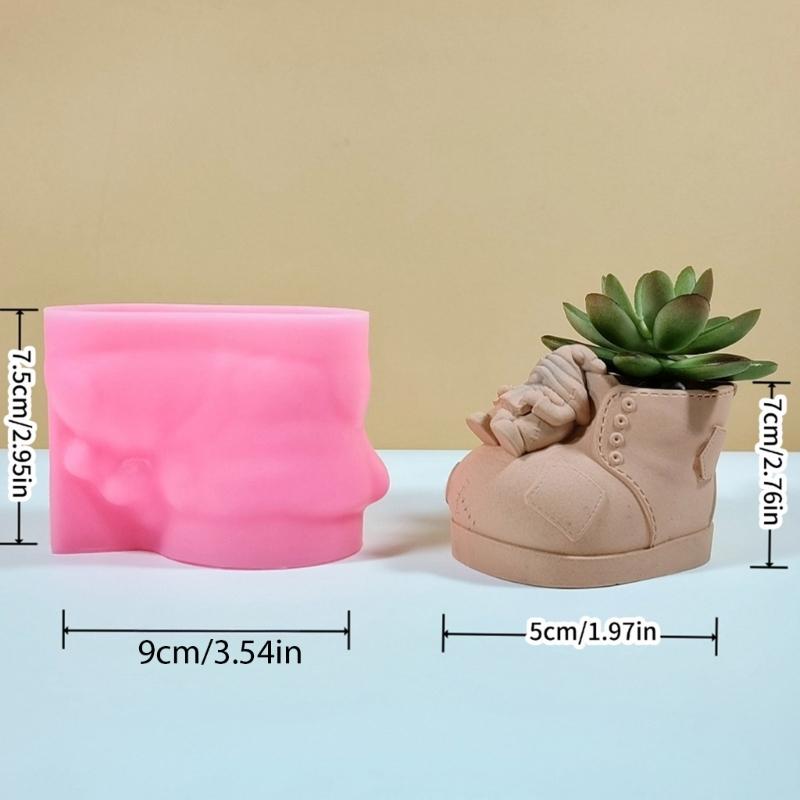 Practical Planter and Flower Holders Crafting Silicone Molds Unique Silicone Mold for Flower Vases Pen Organizers