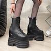 Fashion 20 CM Women Platform Boots Casual Outdoor Shoes Chunky Simple Design Ankle Boots Cool Nightclub Party Cosplay Shoes
