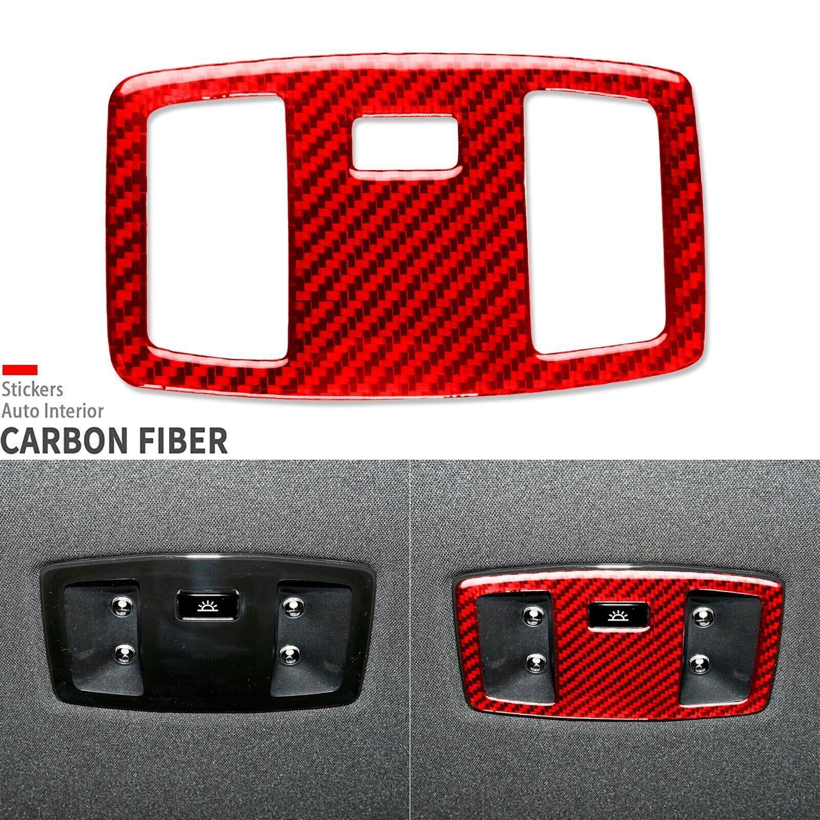 Red Carbon Fiber Rear Reading Light Panel Cover For Lexus NX 250 350 450h 22-25