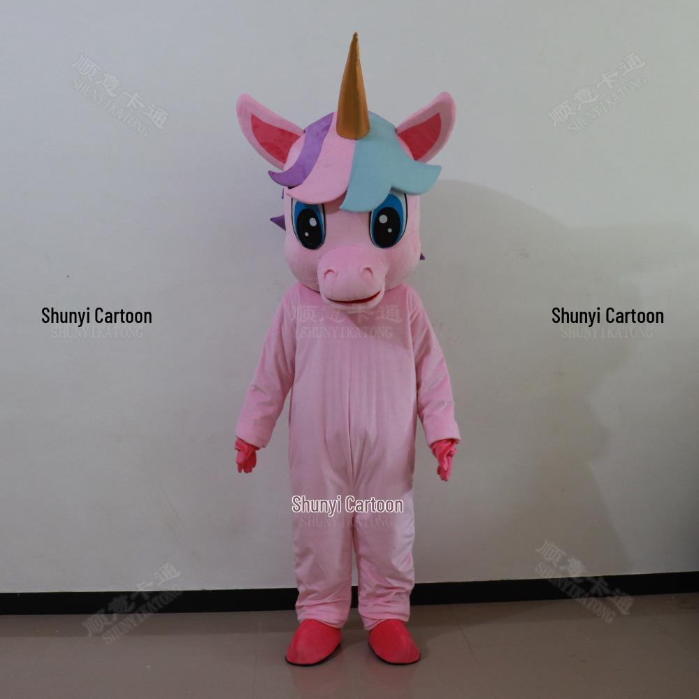 

Unicorn Mascot Costume for Performances and Parties For 165-180 cm