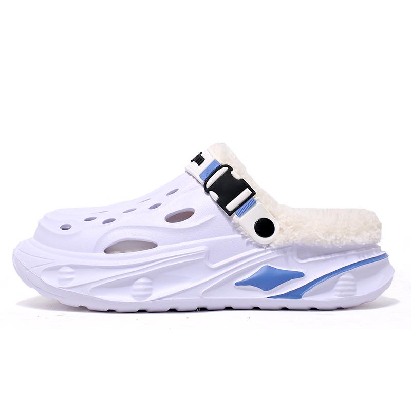 Fashion Winter Men'S Cotton Slippers Warm Shoes For Man Outdoor Clogs Sandals Indoor Male Non-Slip House Plush Warm Slippers