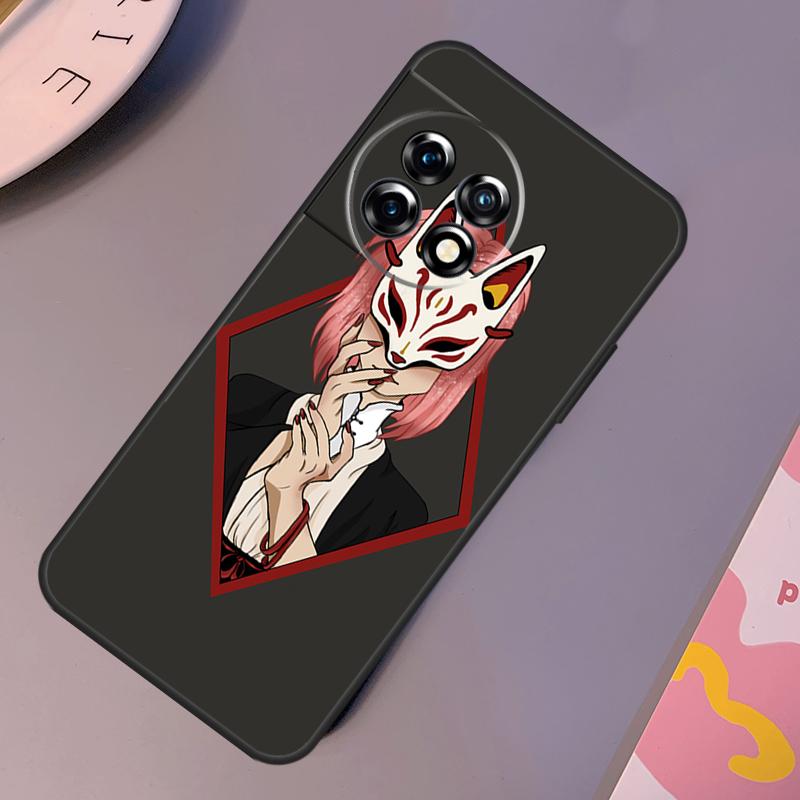 Japanese Style Anime Fox Case For OnePlus 12R 10T 10R 9RT 9 10 Pro OnePlus 12 11 Nord 3 2T CE 2 Lite N20 N10 Cover
