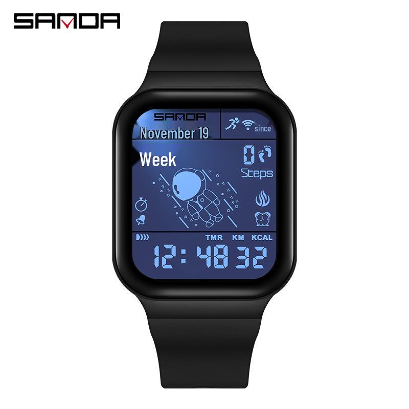 Sanda Astronaut Sports Watch: Unisex Waterproof Multifunctional Watch with Calorie Pedometer for Students