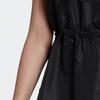Adidas Originals Trefoil Logo Patch Solid Tank Dress Women Dress Black HL9066