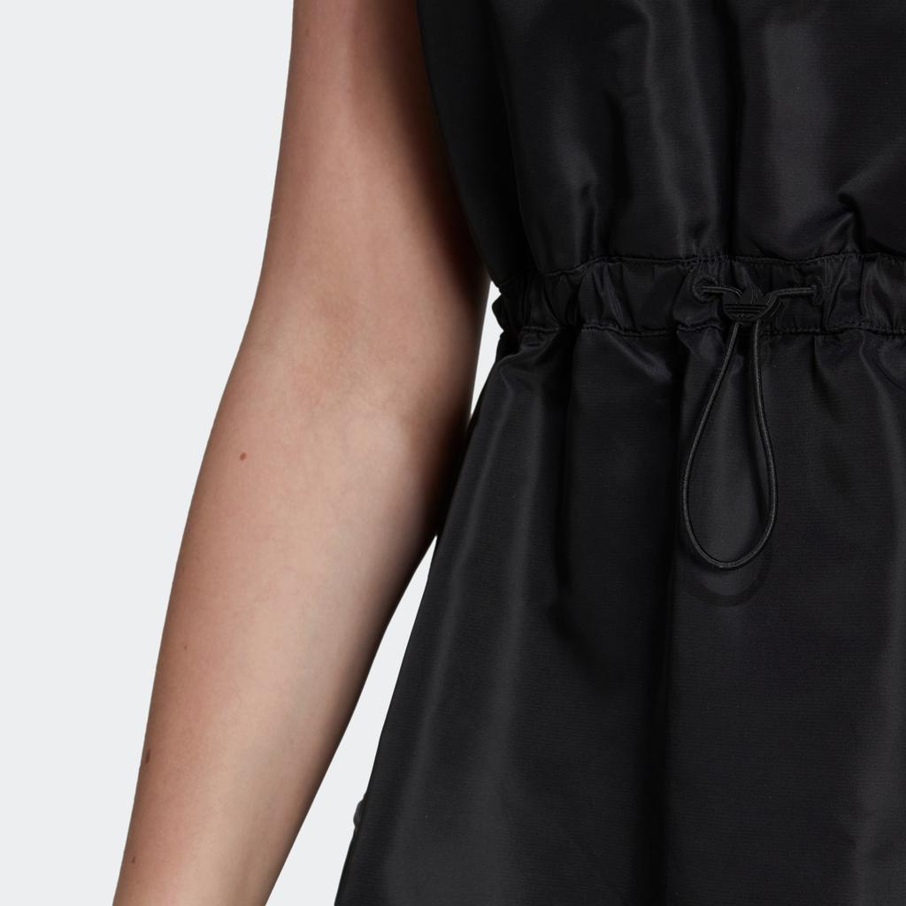 Adidas Originals Trefoil Logo Patch Solid Tank Dress Women Dress Black HL9066