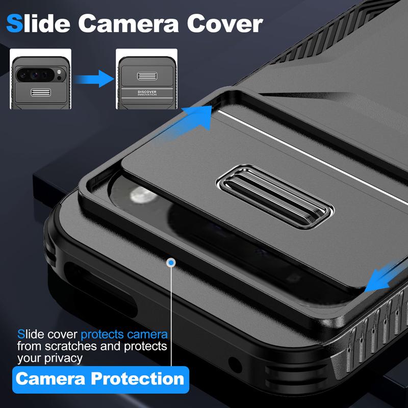 Shockproof Anti-slip Camera Lens Case For Google Pixel 10 Pro XL 10 Pro 9A Cover Slide Camera Protective Hard Shell