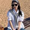 Korean  Black And White Striped Solid Color Knitted Shawl For Women
