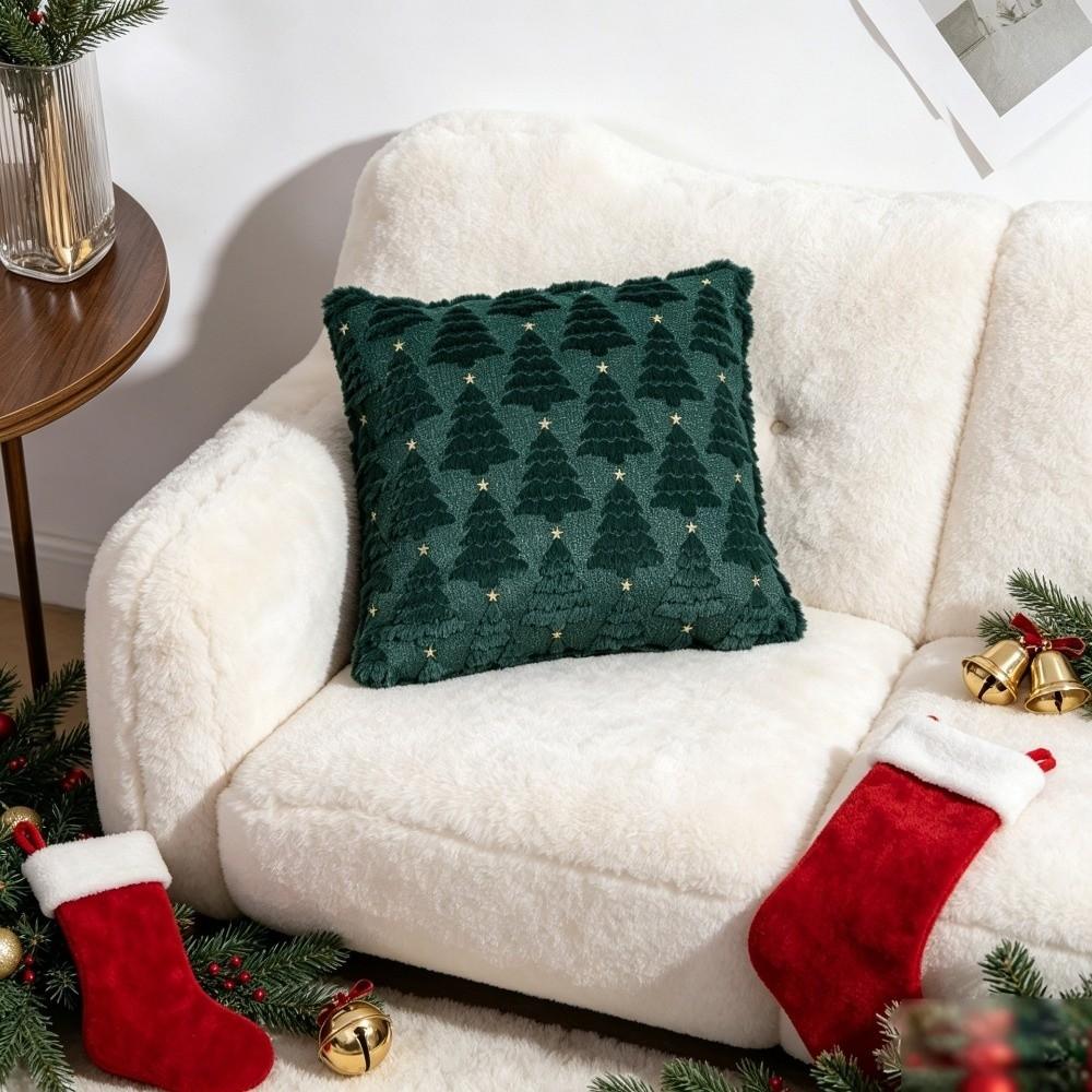 Knitted Throw Pillow Cover 45x45cm Xmas Decor Cushion Case Washable Cushion Cover  Living Room