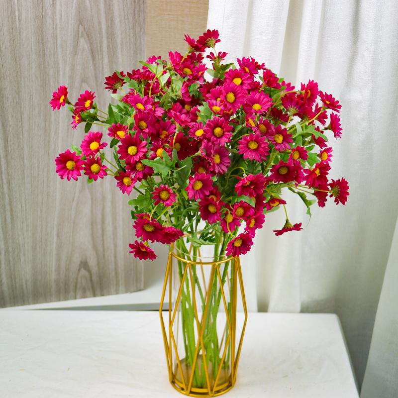Artificial Flowers 62cm Silk Daisy Plants Bride Bouquet for Christmas Home Wedding  Decoration Fake Sunflower Fake Flower