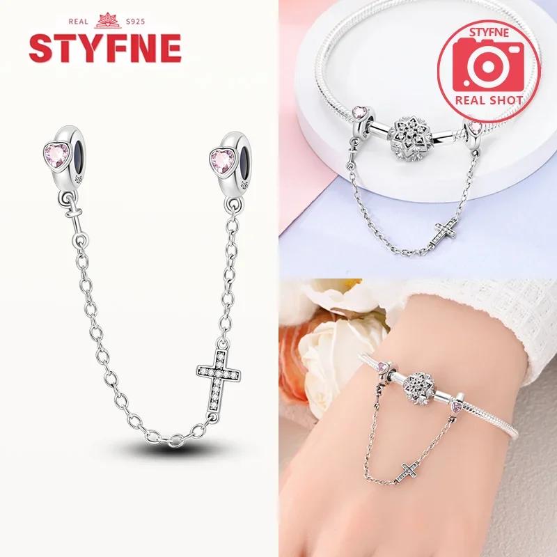 Copper Cross Charms Religion Heart Lucky Cross Beads Fit Original Bracelet Making Pendant For Women Fine Jewelry Gift Diy