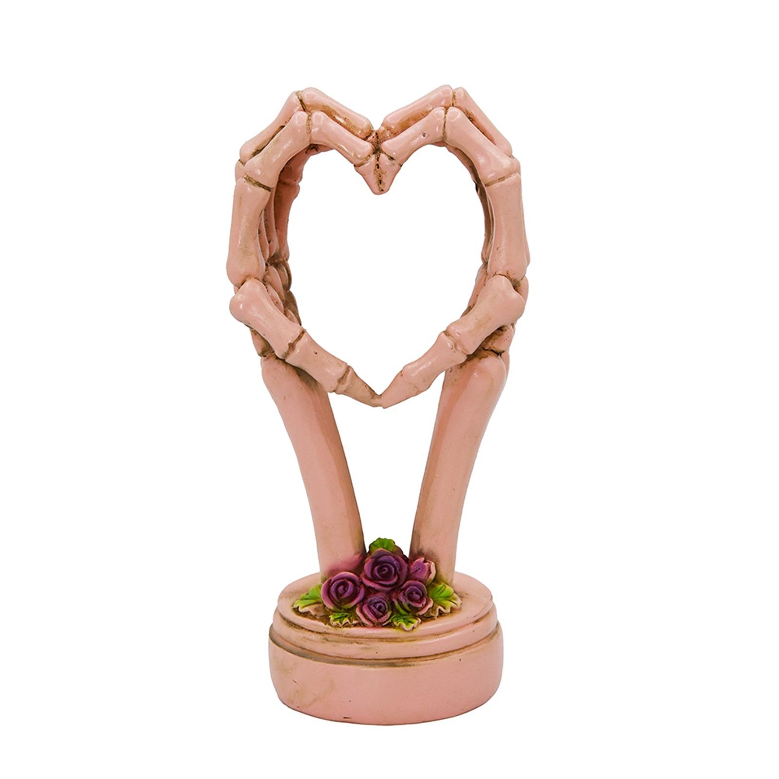 

Хэллоуин Сердце Рука Украшение Вечеринка Фестиваль Атмосфера Украшение Смола Рука Скелета Украшения One Size розовый