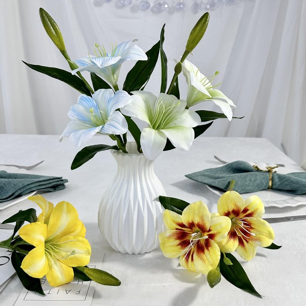 Flower Lily Artificial Wedding Hotel Restaurant Desktop Decoration Ornament Room
