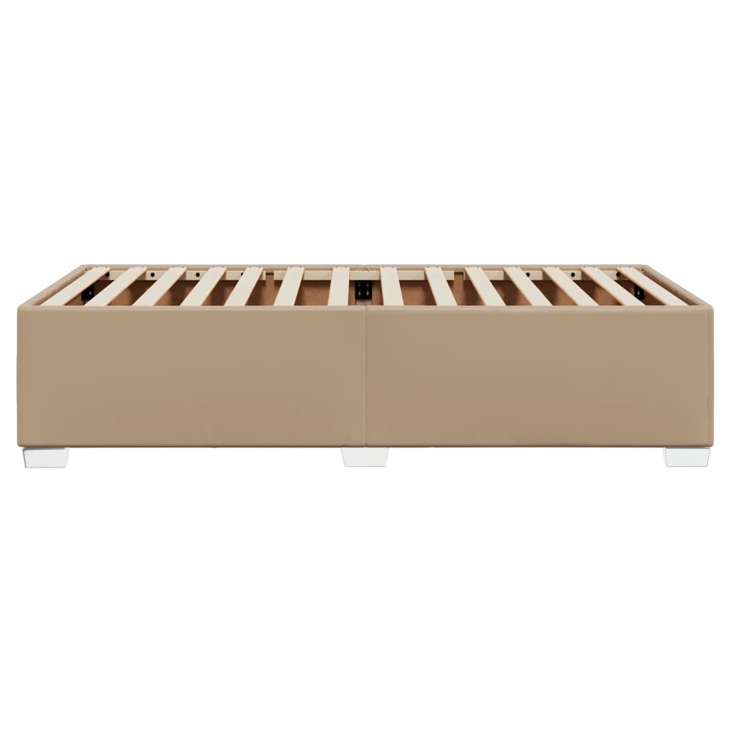 Bed Frame Cappuccino Brown 90 x 190 cm Faux Leather