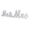 Mr and Mrs Signs Wooden Silver Letters MR MRS Decorations Wedding Holiday Home Decoration Photo Props