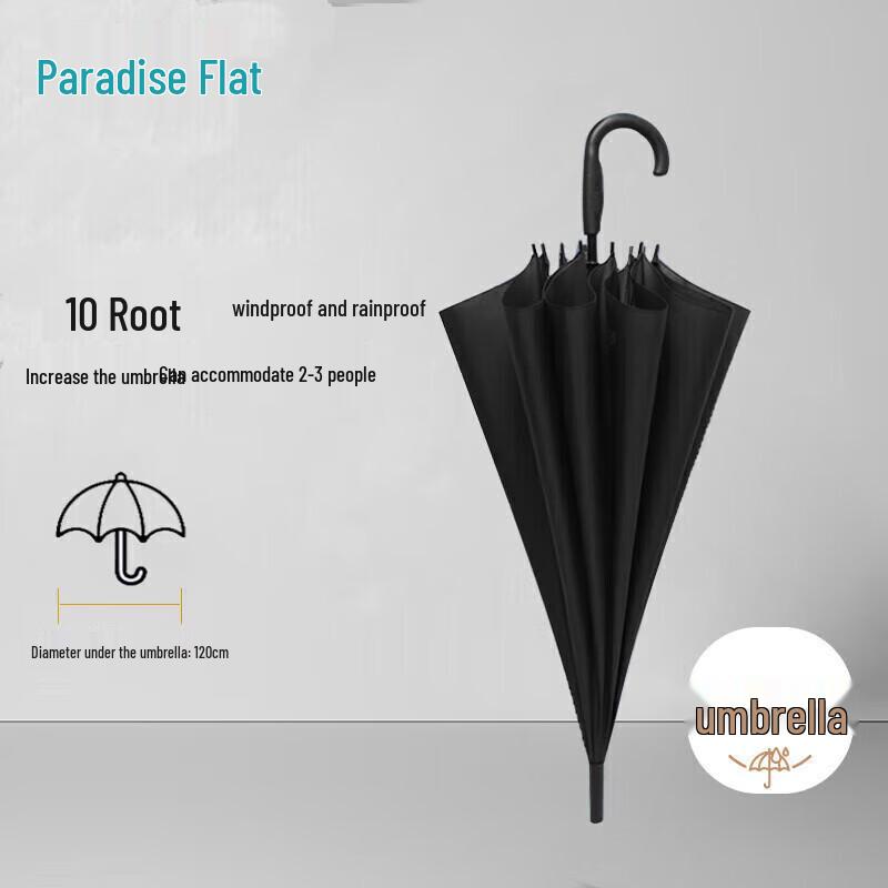 Paradise Oversized Semi-Automatic UV Protection Straight Umbrella