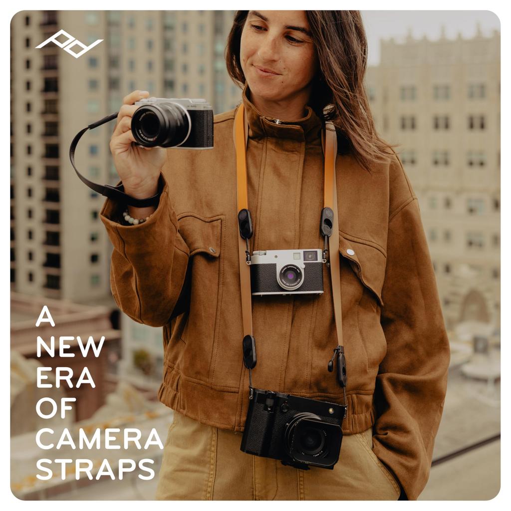 Peak Design Quick Release Cuff Wrist for Compact and Cameras Strap, Leather, Amber, LRS-WR-AM-1, Point-and-Shoot