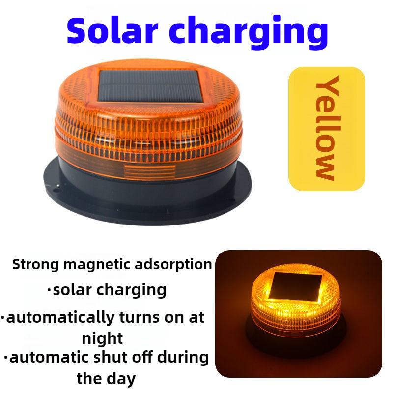 Waterproof Solar LED Flashing Light Car Roof Emergency Beacon for Night Road Traffic Warning