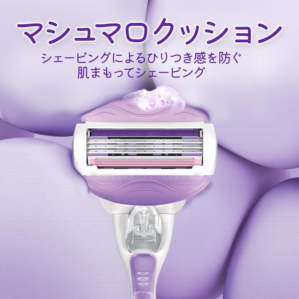 Venus Violet Scent Replacement Blades blades For moisturized skin razor (3 included) - - Women's