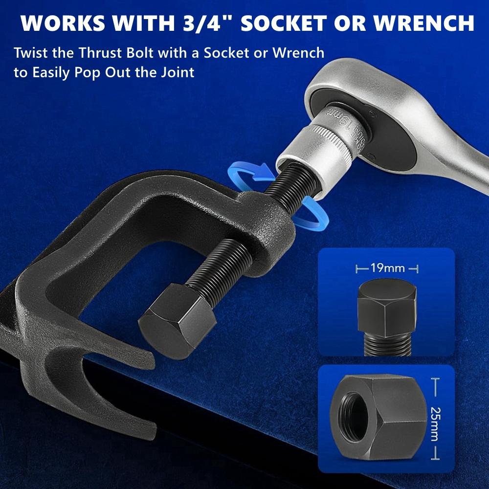 For Cars Trucks SUVs 6007 Lower Control Arm Prying Tool & 25112 Ball Joint Separator Suspension Specialty Bushing Tool Kit