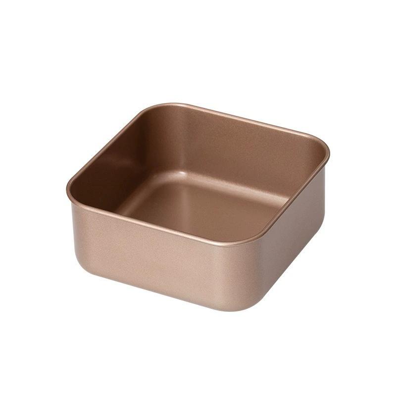 Molde para pastel cuadrado antiadherente bandeja de horneado profunda utensilios de repostería