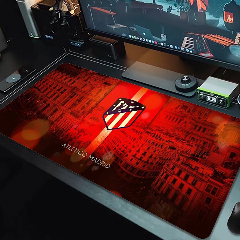 Atletico Madrid Muismat Grote Gaming Tafelkussen Antislip Laptop Tablet Grote Muismat XXL Mat Mini PC Speelmat Met Vergrendelrand_xia