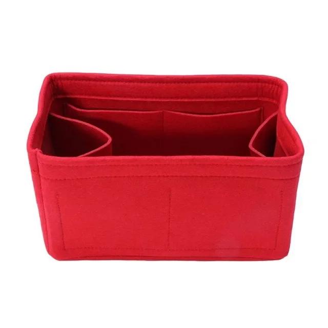 

Фетровая сумка-вставка, косметичка, внутренняя сумка, портативная сумка для хранения, дорожная косметичка-органайзер, сумки для женщин 22x11x13cm