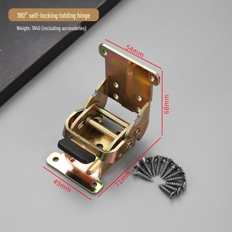 

Самоблокирующийся складной шарнир 90°: Невидимая позиционирующая опора для мебели с двойным тормозом для автодомов.