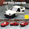 1/37 TOYOTA Trueno AE86 Initial D Classical Toy Car for Children CCA Diecast Metal Miniature Model Pull Back Collection Gift Boy
