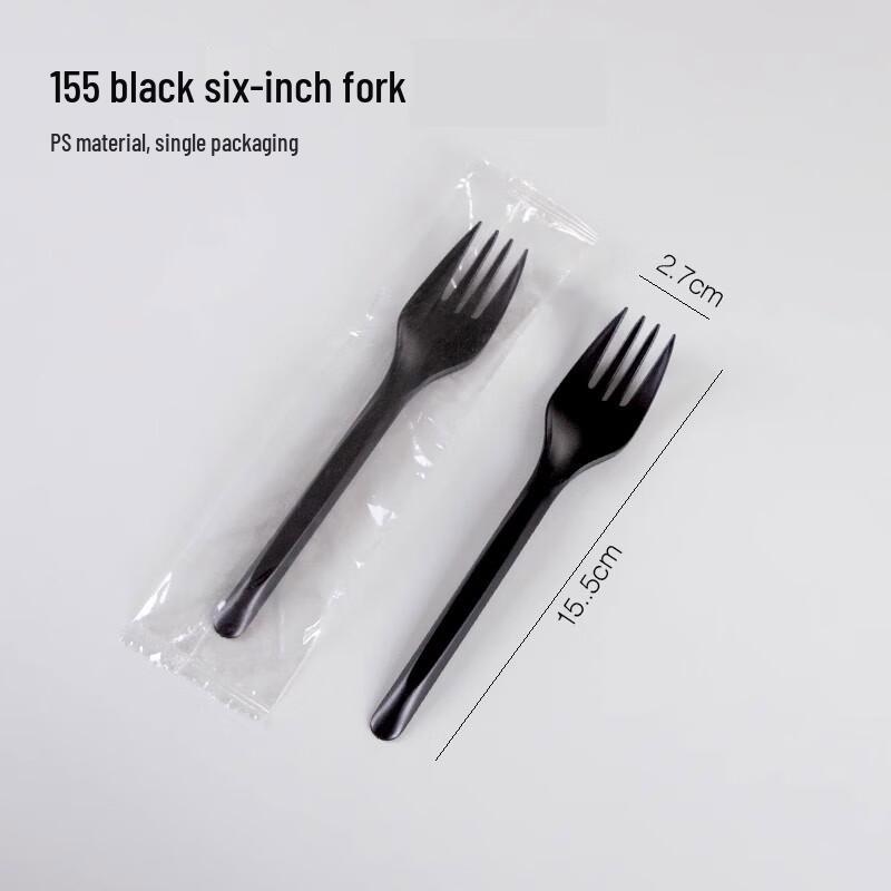 Disposable Plastic Dessert Fork & Spoon Set