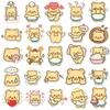 50 Cute Kawaii Butter Bear Stickers for Journals, Stationery, Water Bottles, and More