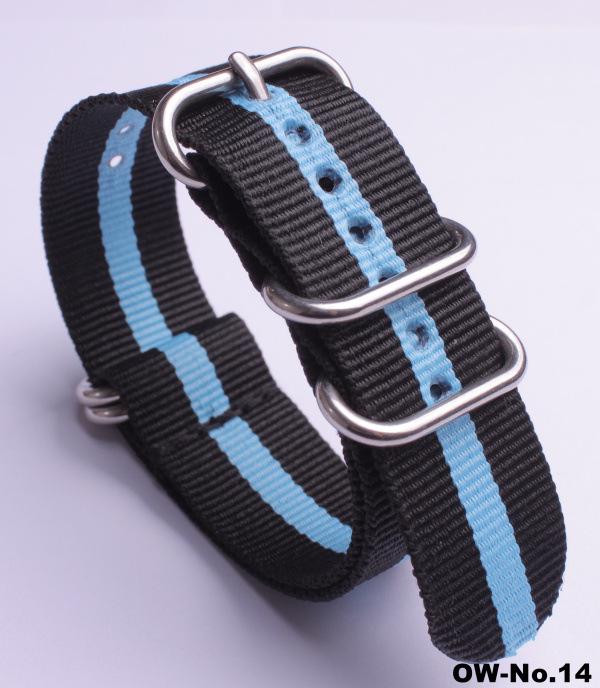 Silver Smooth Oval Buckle Nylon Watch Strap - Waterproof E-commerce Source Watch Band