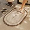 Jednoduchá a lehká luxusní koupelnová absorpční podložka Špinavá protiskluzová podložka Diatomitová podložka Toaleta Toaleta Rychleschnoucí Rohožka