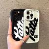 Creative English Simple Personality Phone Case For iPhone 17 16 15 14 13 12 11 PRO MAX Air 7 8 PLUS XR XS Shockproof Y2K Cover