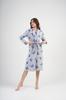 Women's Fleece Robe Tied L Vienetta Warm Comfortable With Butterflies