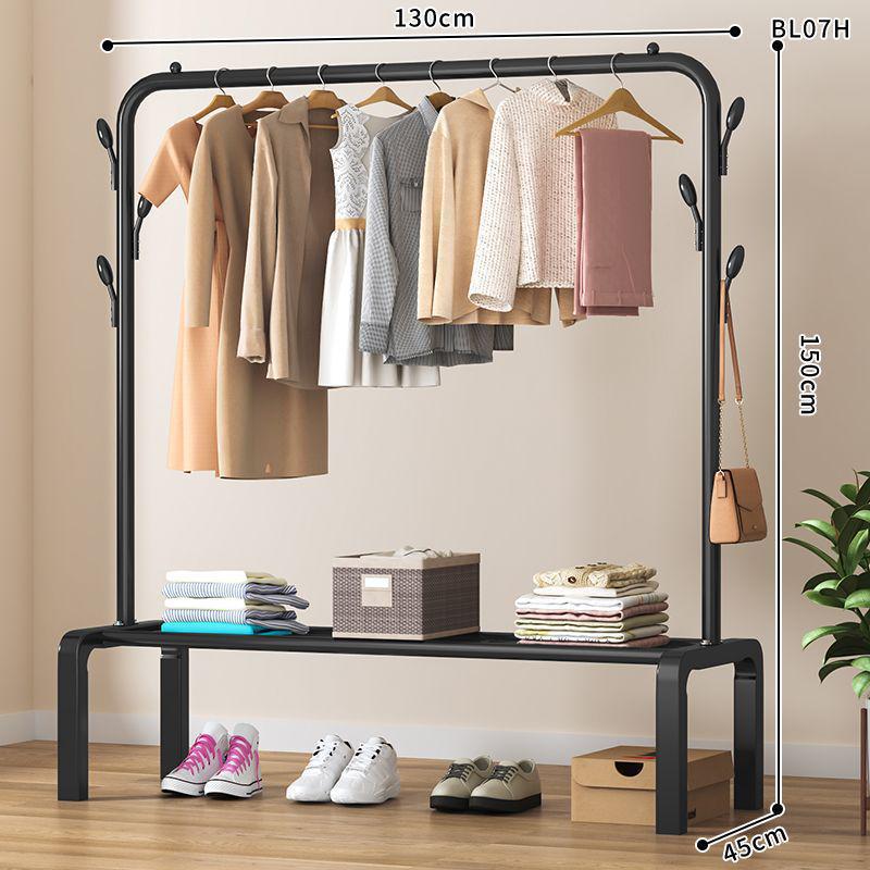 Multi-Functional Clothes Rack: Standing Drying & Coat Hanger for Bedroom, Dorm, or Balcony.