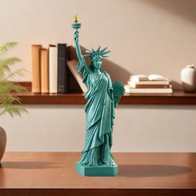 Yousheng Desktop Statue of Liberty Resin Liberty Goddess Figurine USA Style Goddess Collection Home Office Decoration Gift for Family Friends