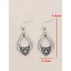 1 Pair Minimalist Vintage Bohemian Fashion Carved Hollow Alloy Earrings